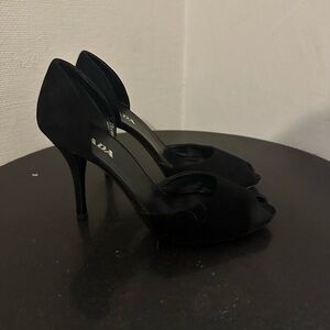 Classy Prada Peep Toe Heels